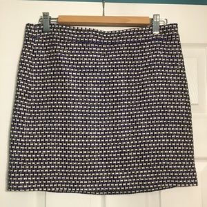 J. Crew tweed postage stamp mini skirt